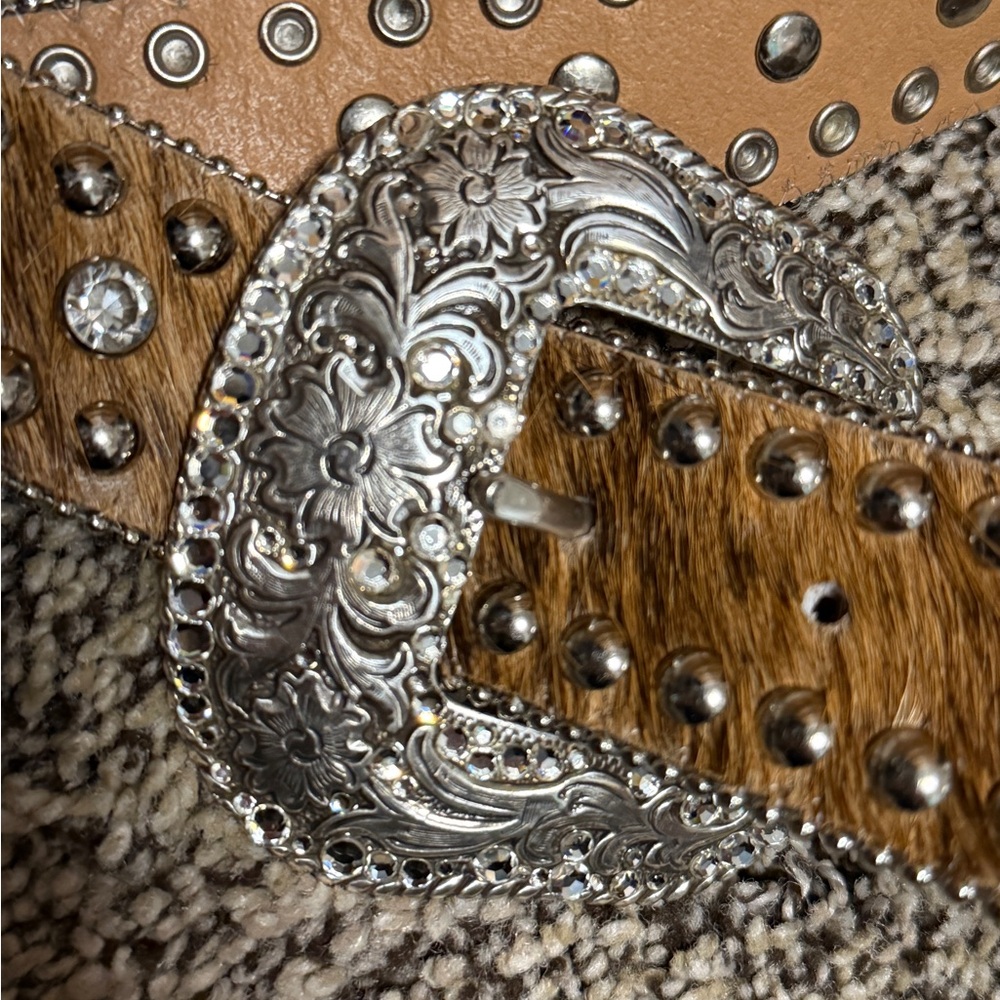 Nocona western belt rhinestone medium